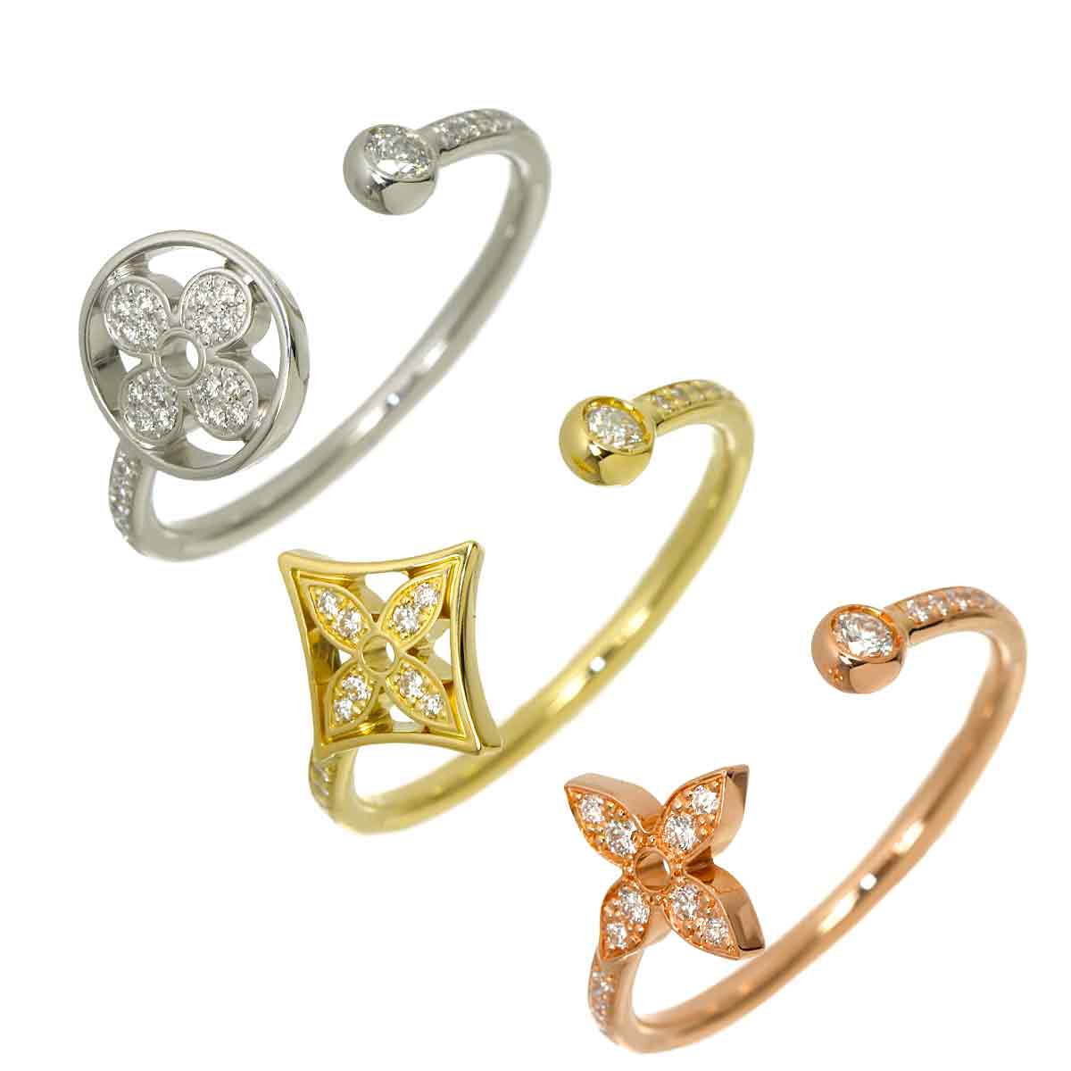 Idylle Blossom Ring Diamond 18K Size53 6.25-6.5US