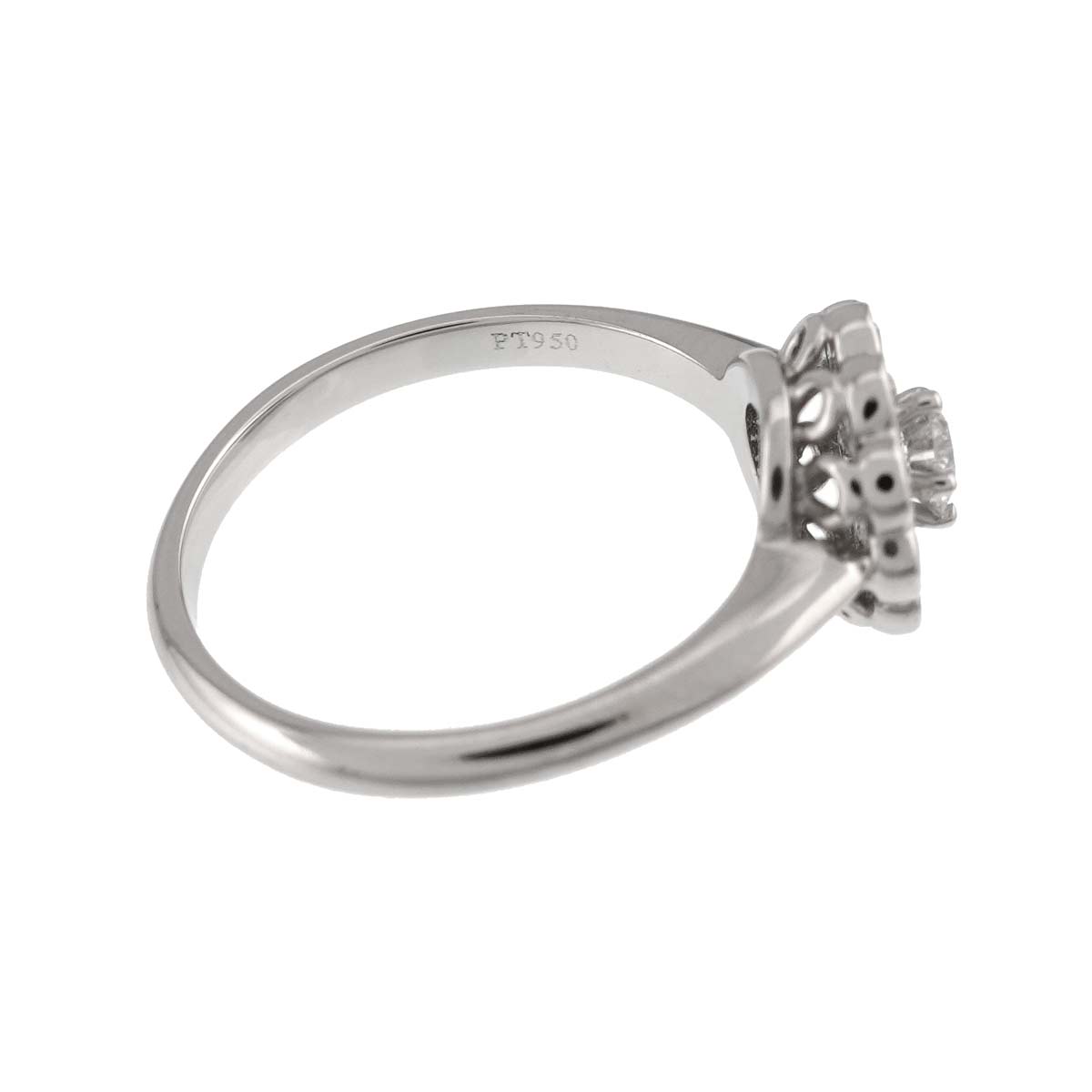 Enchant Diamond Ring Pt Platinum Size6(US)
