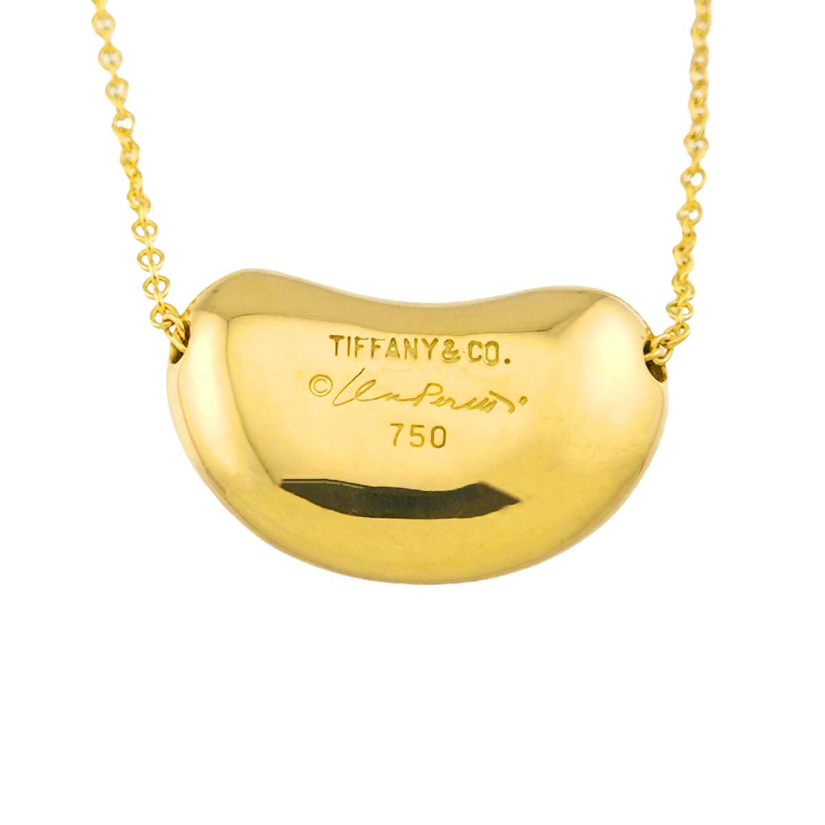 Bean Necklace 18K Yellow Gold 750