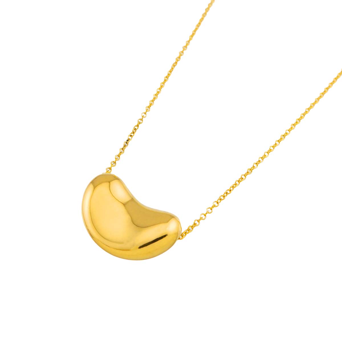 Bean Necklace 18K Yellow Gold 750