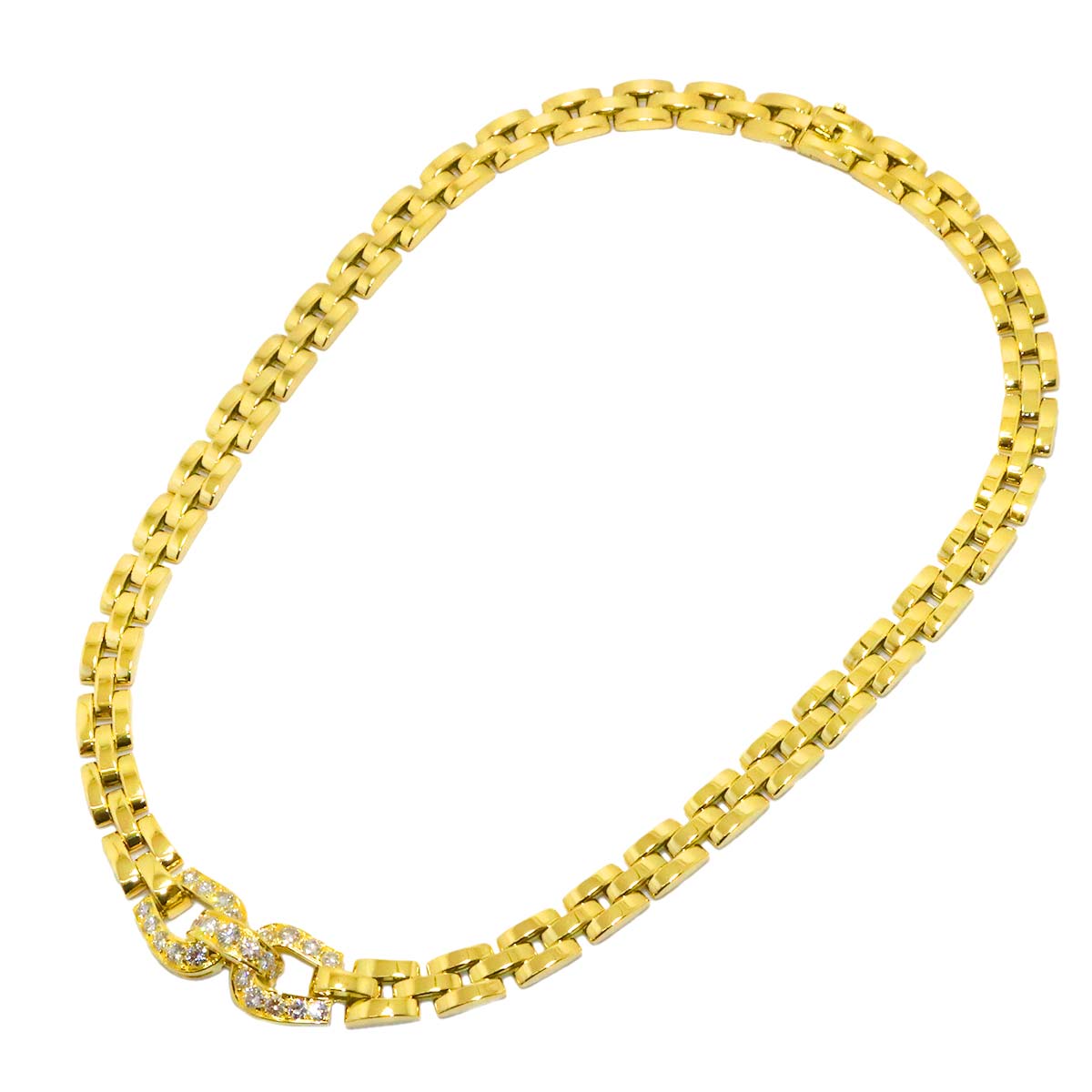 Etrier Diamond Necklace 18K YG 750