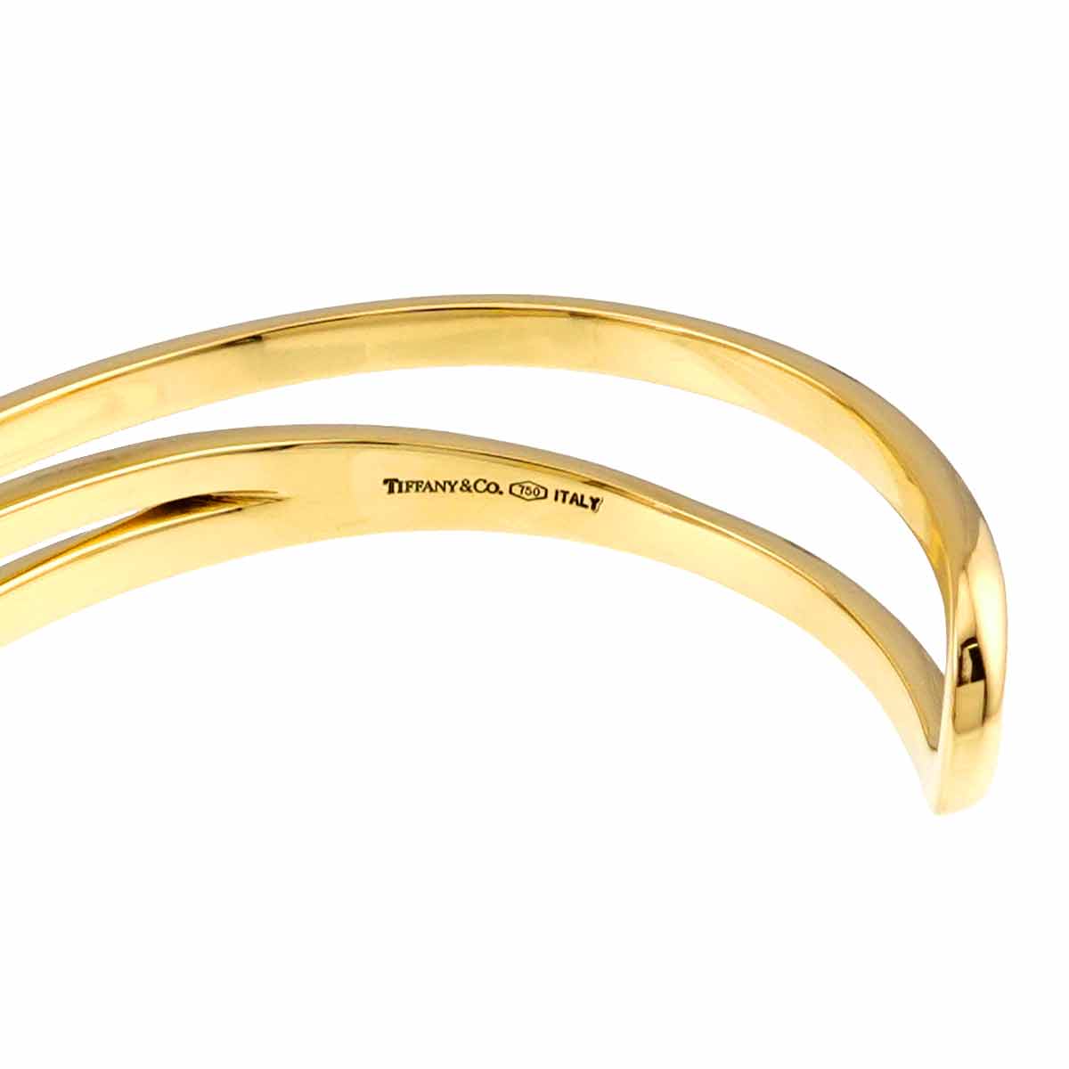Open Bangle Bracelet 18K Yellow Gold 750