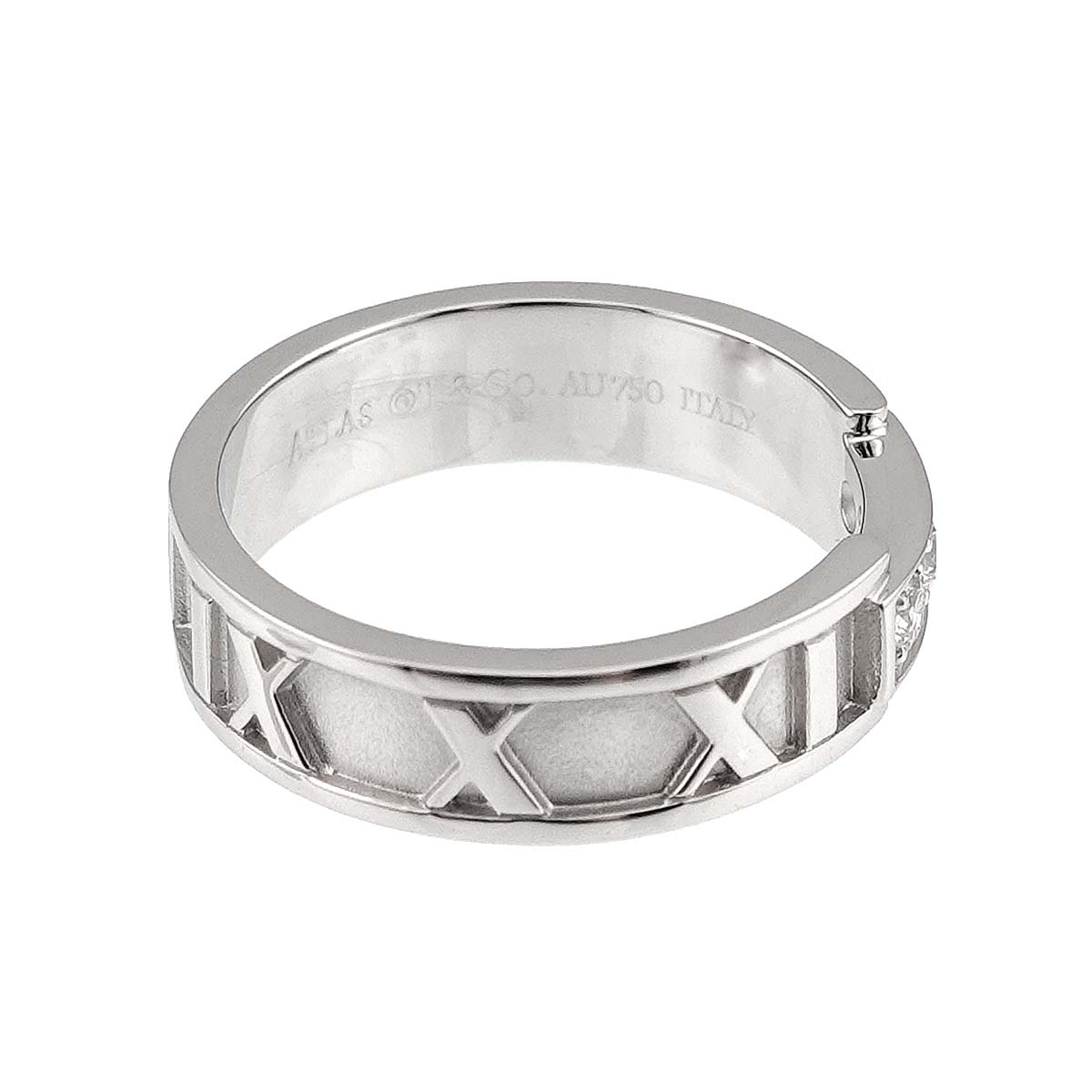 Atlas Diamond Ring 18K White Gold 750 size5.75-6(US)