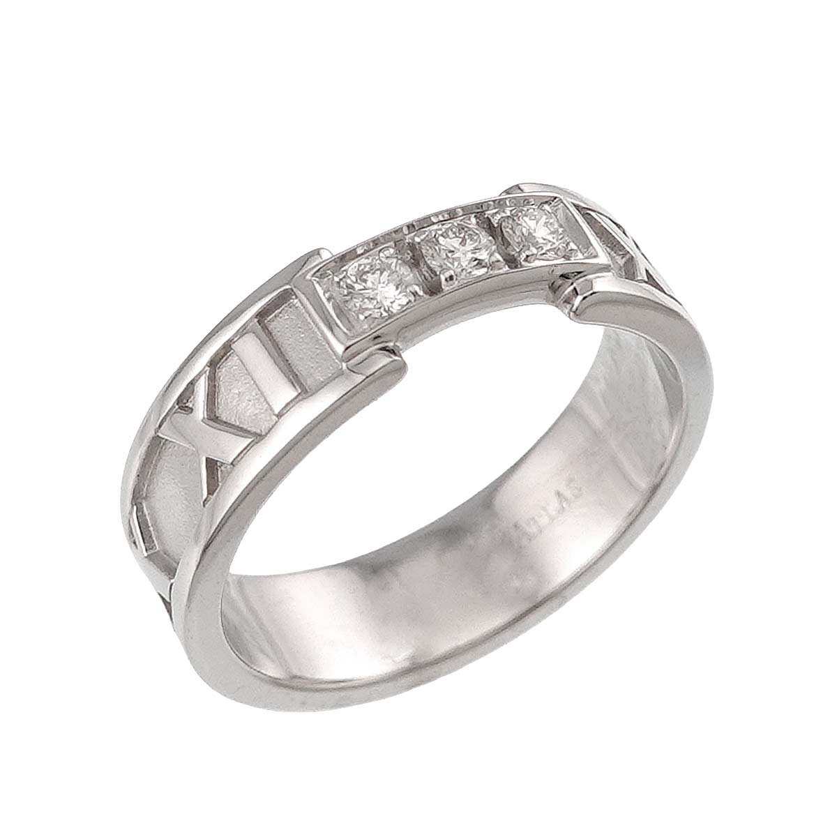Atlas Diamond Ring 18K White Gold 750 size5.75-6(US)