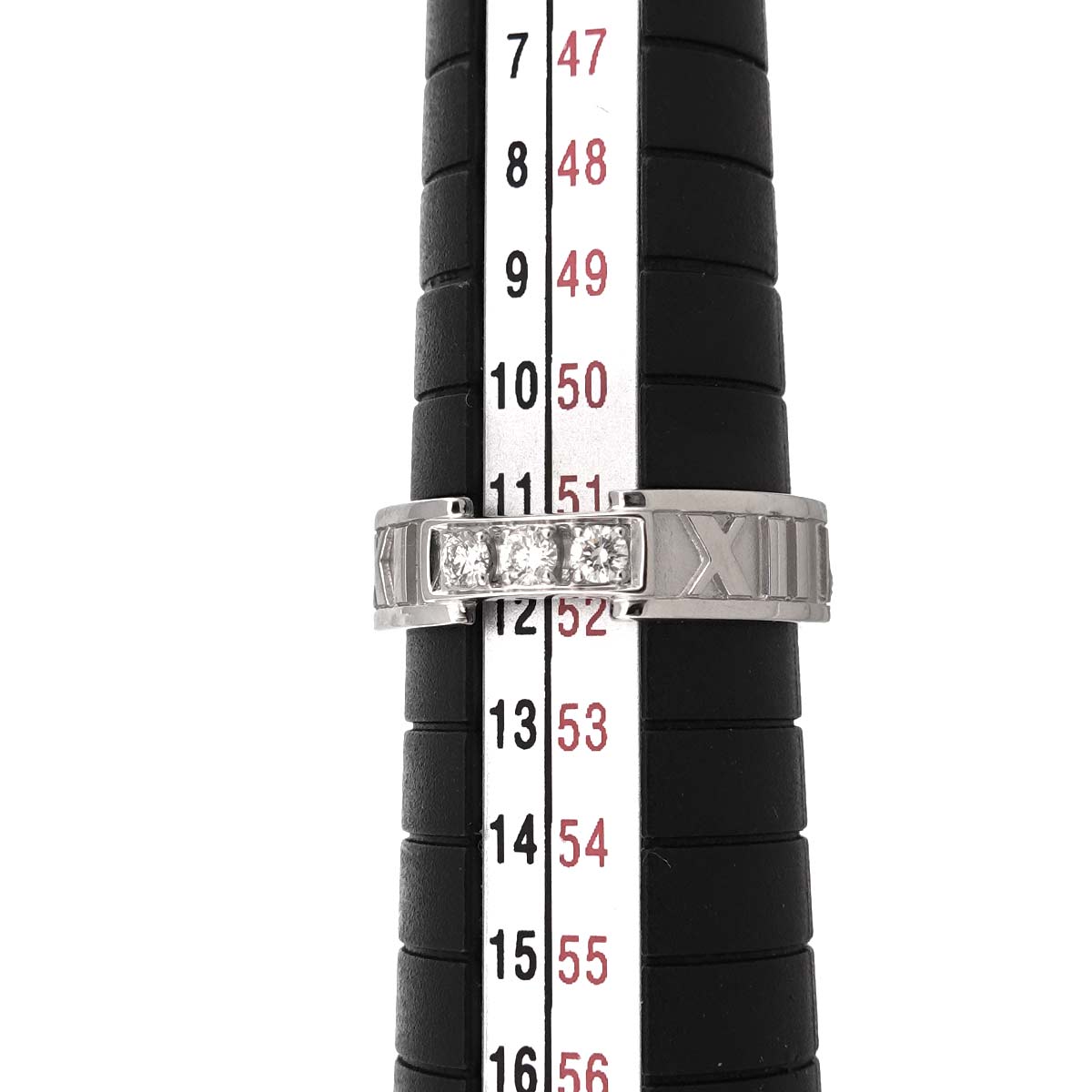 Atlas Diamond Ring 18K White Gold 750 size5.75-6(US)