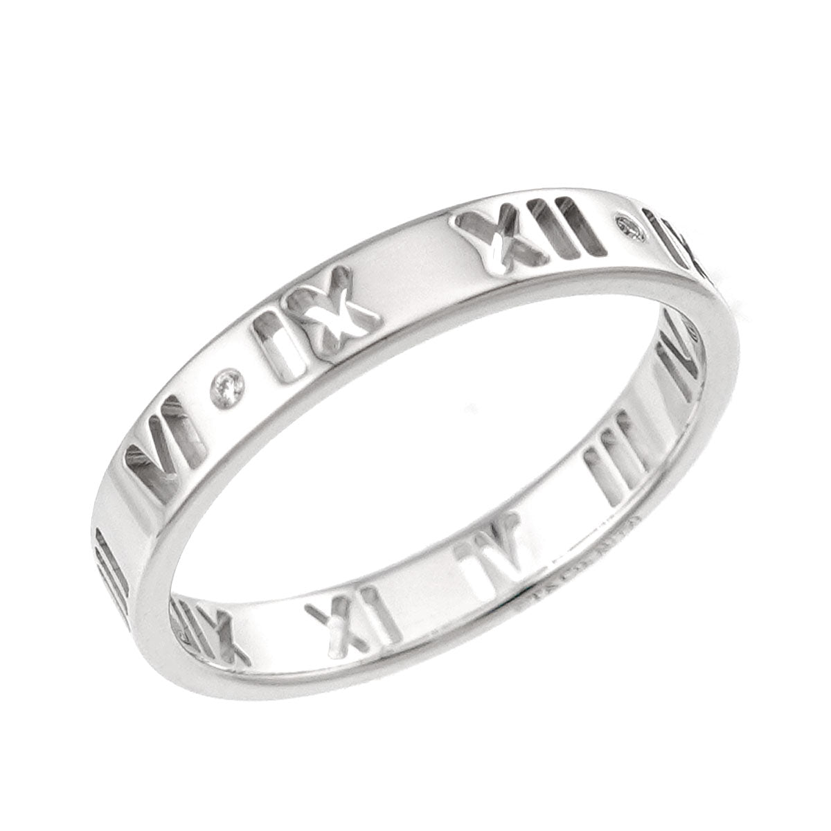Atlas Diamond Ring 18K White Gold 750 size8.75-9(US)