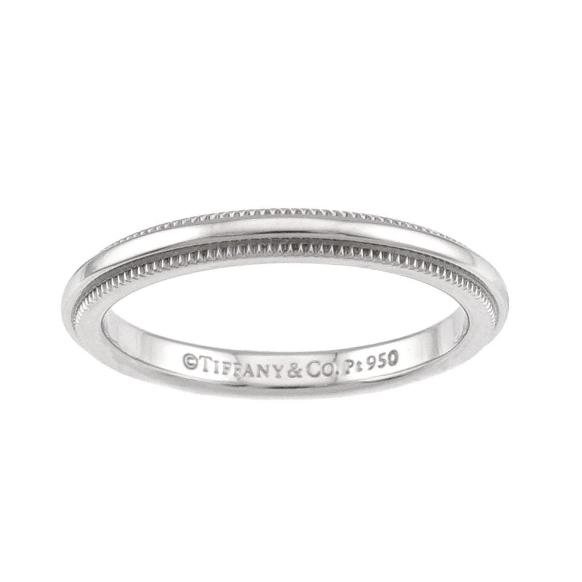 Milgrain Band Ring Pt Platinum Size3.75(US)