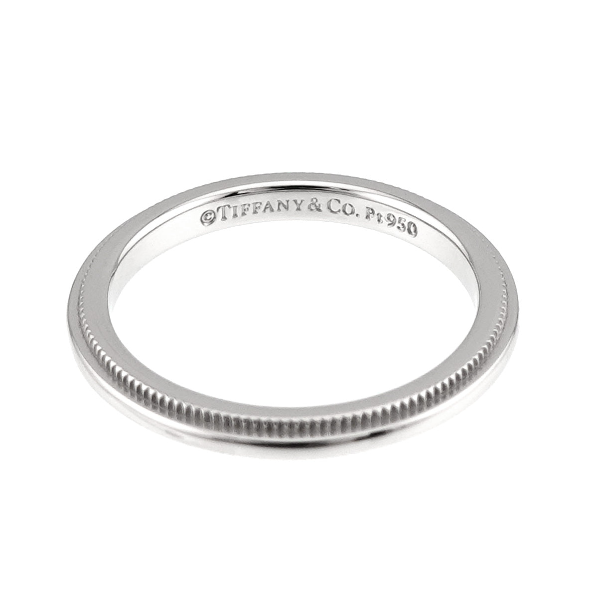 Milgrain Band Ring Pt Platinum Size3.75(US)