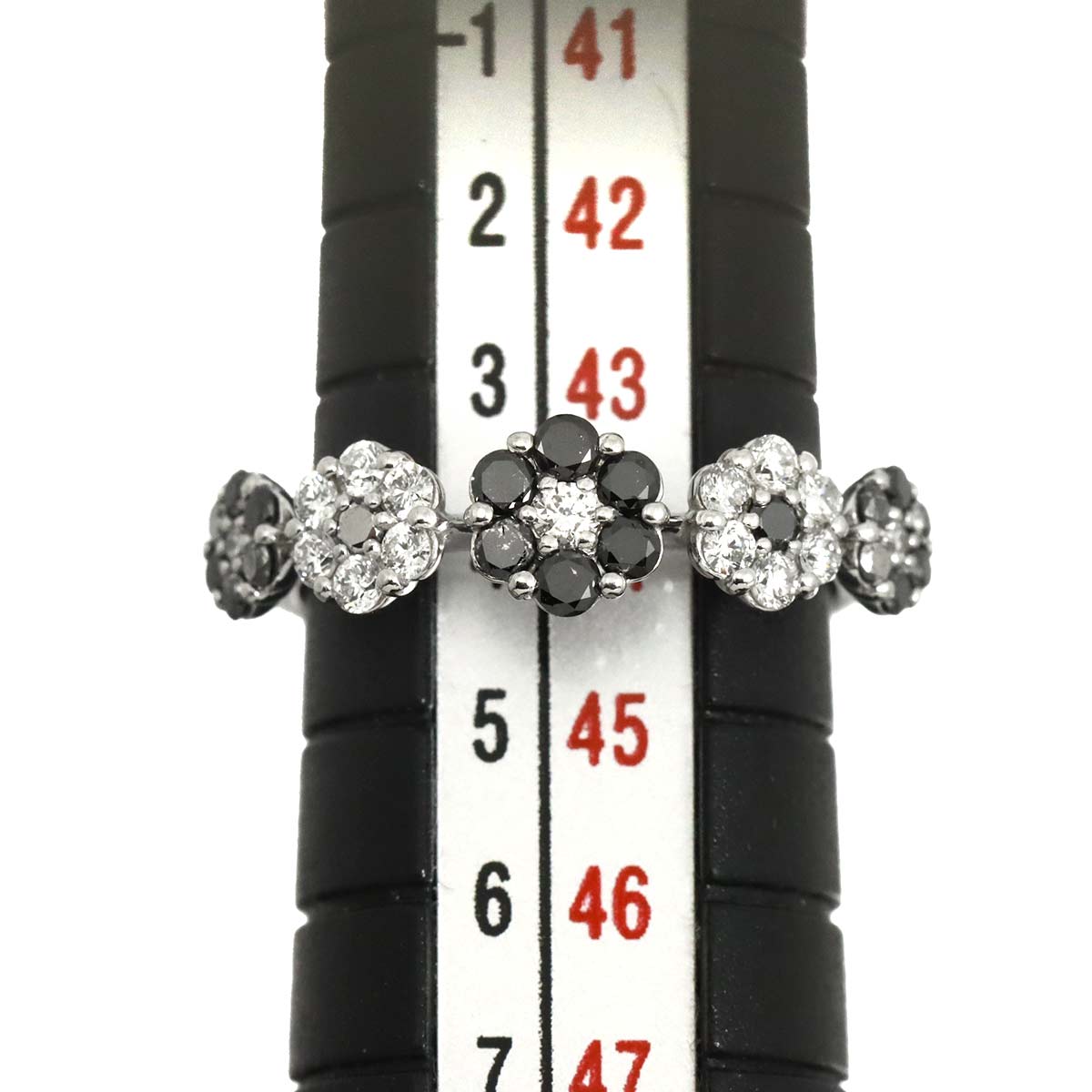 Diamond 0.25ct/0.20ct Ring 18K WG 750 Size2.75-3(US)