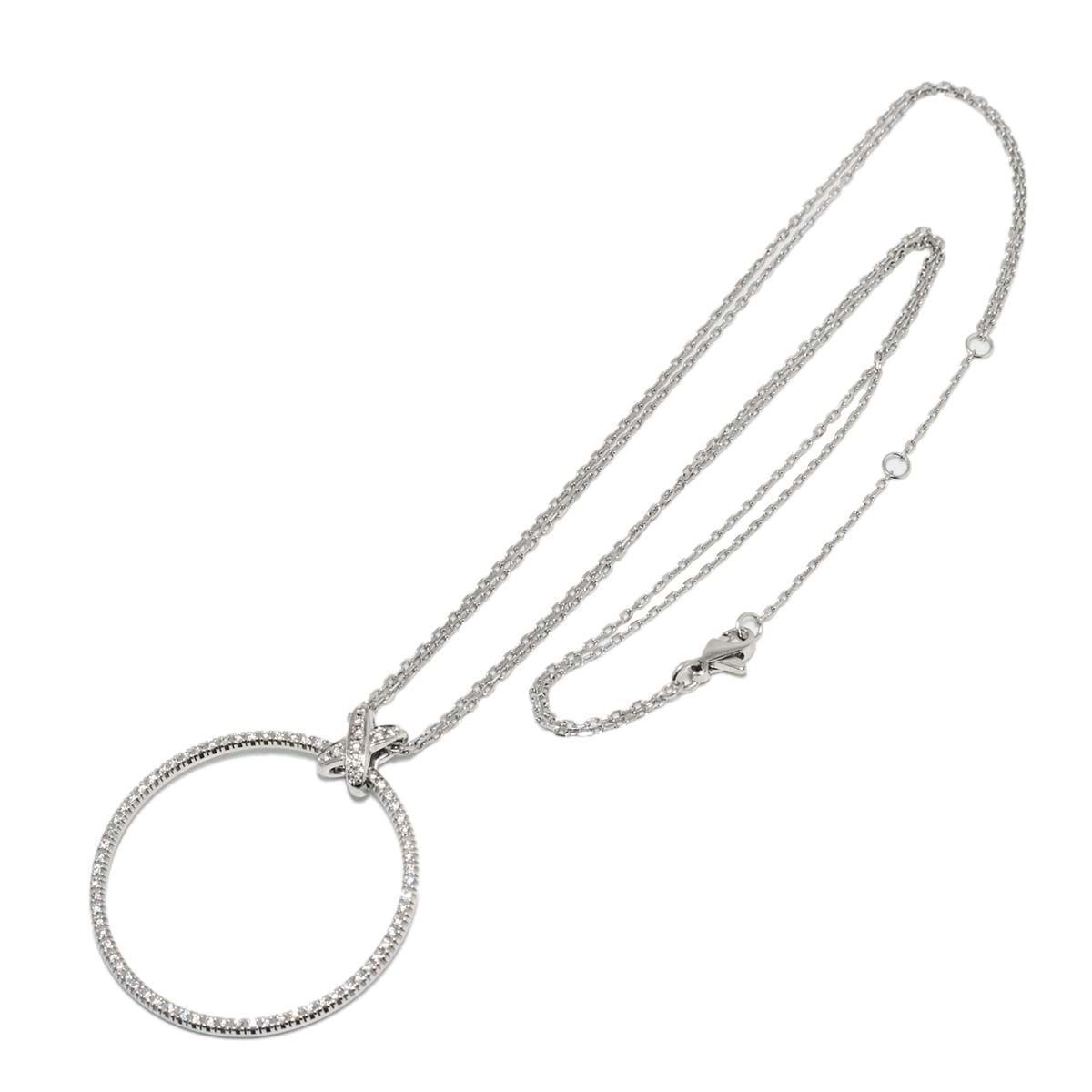 Liens de Diamond Necklace 18K WG White Gold 750