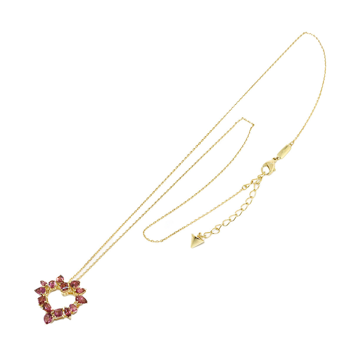 Tourmaline 2.04ct Necklace K18 Yellow Gold 750