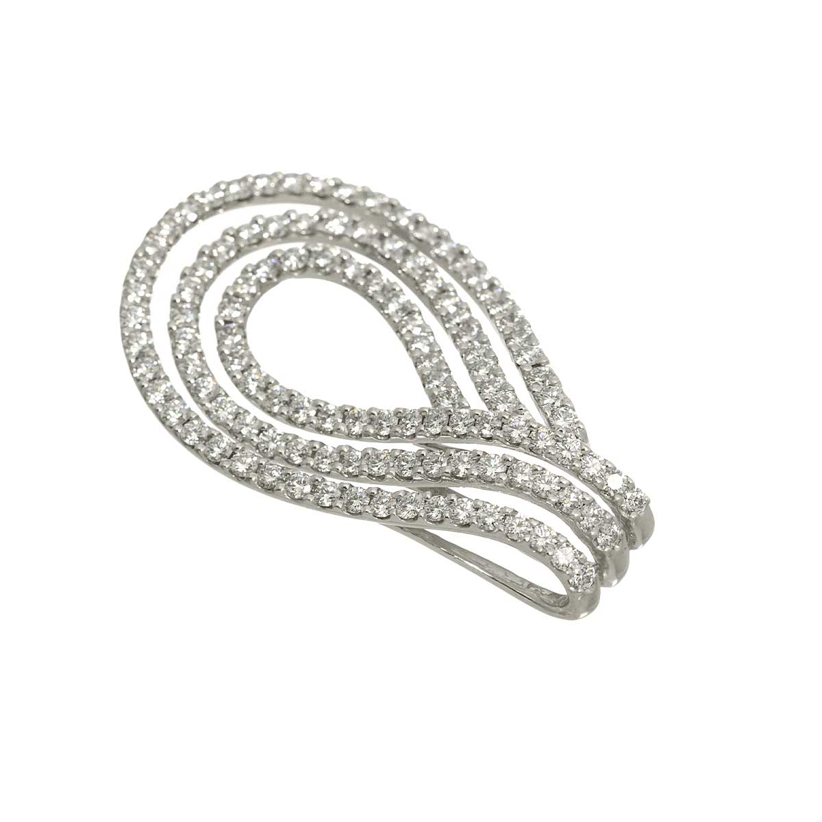 Diamond 2.36ct Pendant Top K18 WG 750