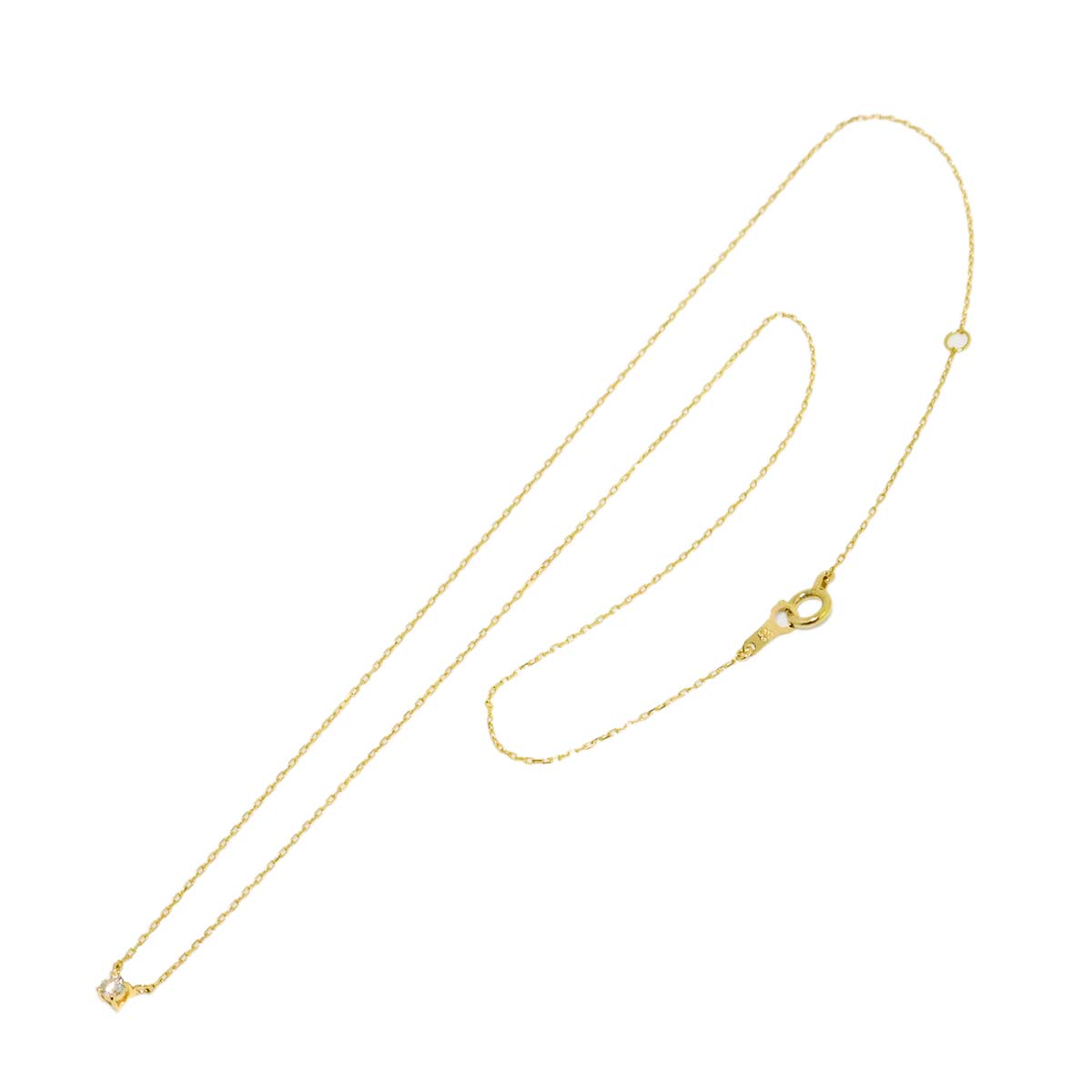 Diamond 0.05ct Necklace 18K Yellow Gold 750