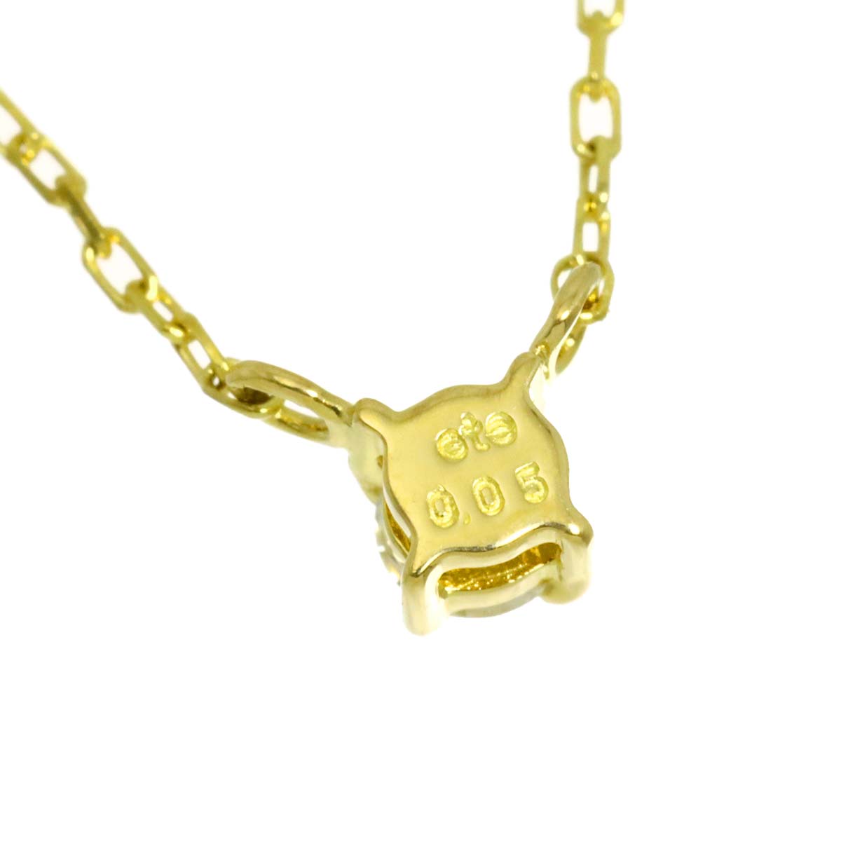 Diamond 0.05ct Necklace 18K Yellow Gold 750