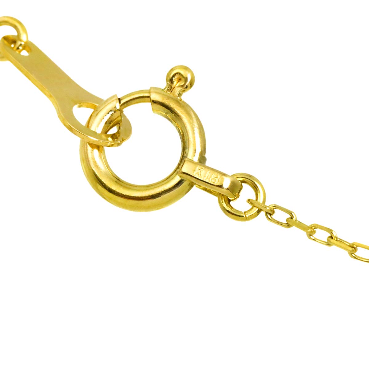 Diamond 0.05ct Necklace 18K Yellow Gold 750