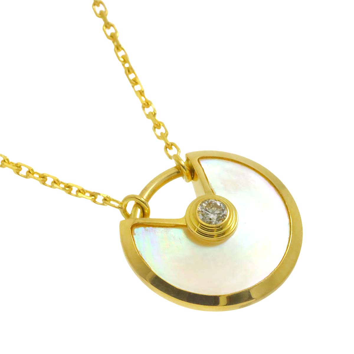 AMULETTE MOP Diamond Necklace 18K YG 750