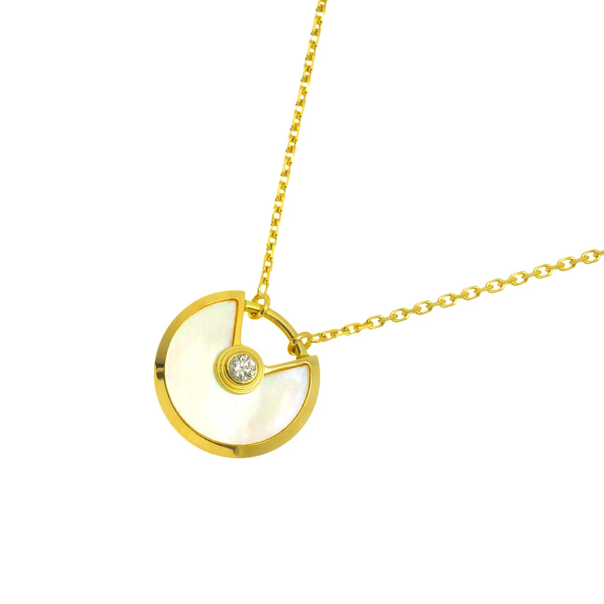 AMULETTE MOP Diamond Necklace 18K YG 750
