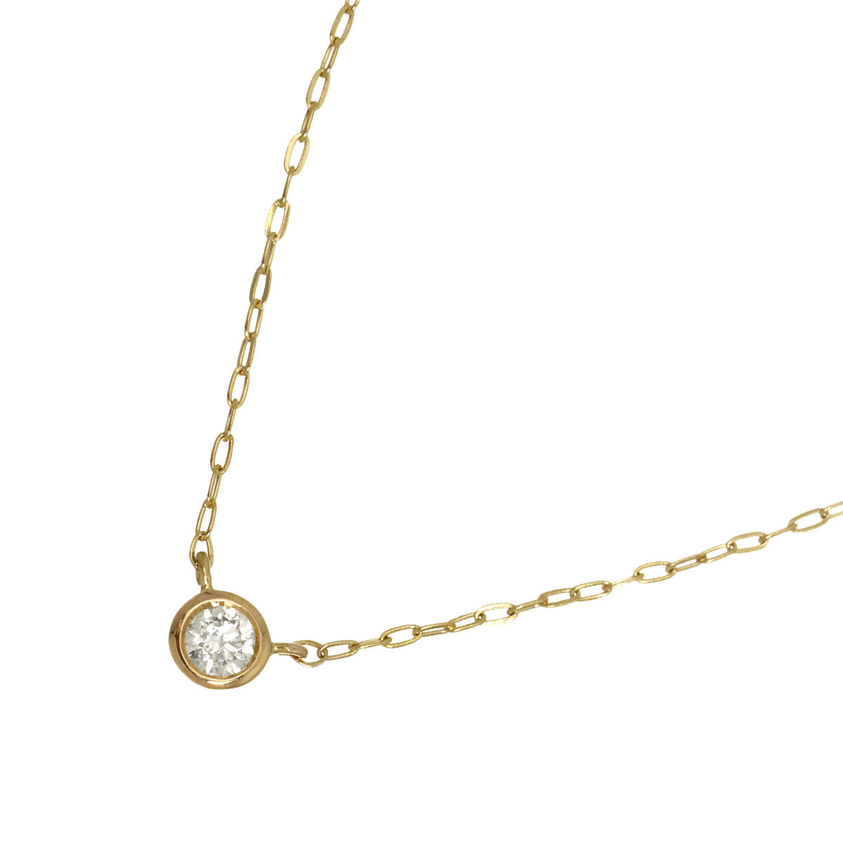 Diamond Necklace 18K Pink Gold 750