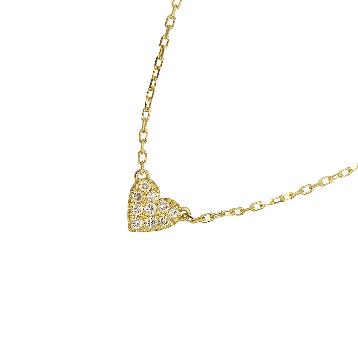 Diamond 0.06ct Necklace 18K Yellow Gold 750