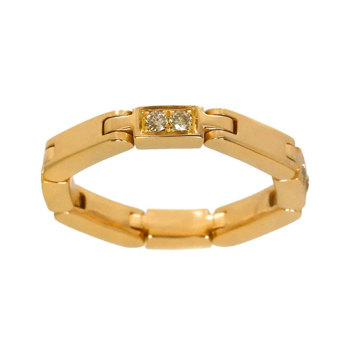 Diamond 0.14ct Ring 18K PG 750 Size3.25-3.75(US)