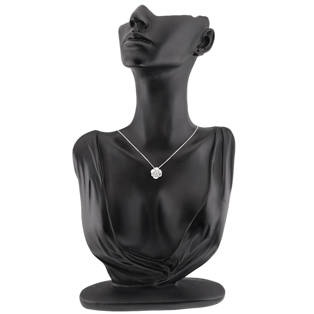 Camelia Necklace Diamond 18K White Gold 750