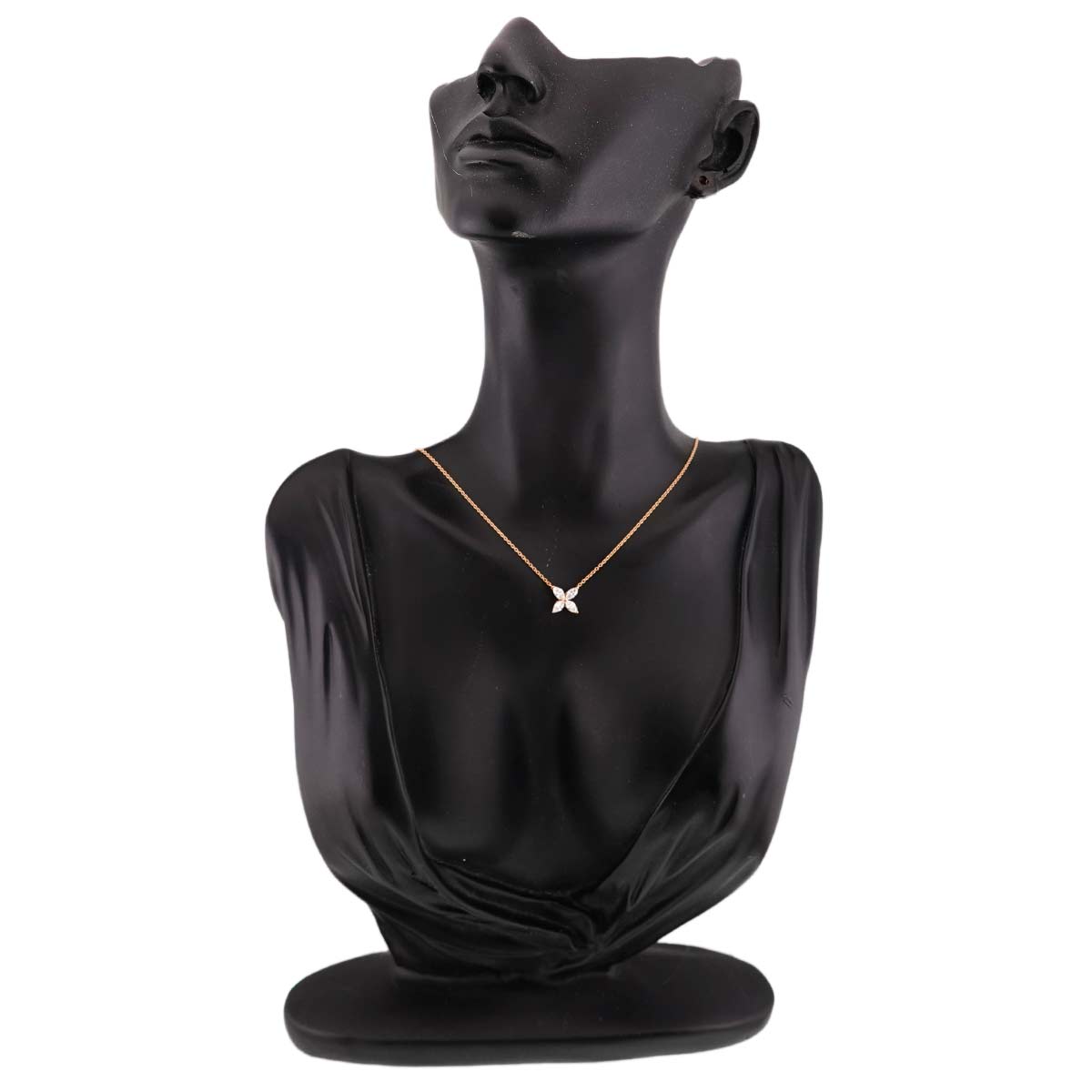 Victoria MM Diamond Necklace 18K Pink Gold 750