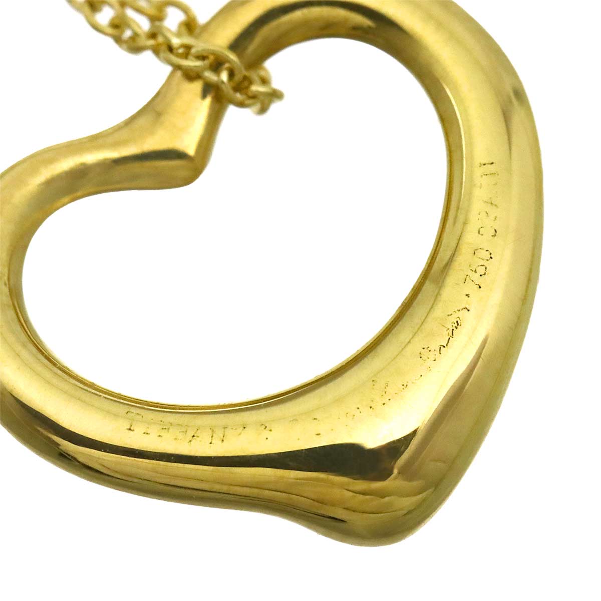 Open Heart Necklace 18K Yellow Gold 750