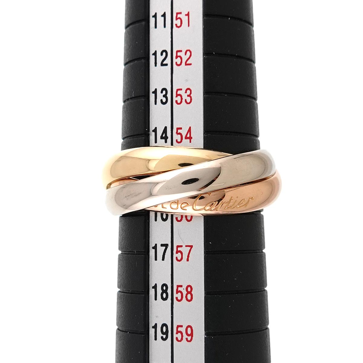 Trinity MM Ring 18K YG WG PG 750 Size55 6.75-7.25(US)
