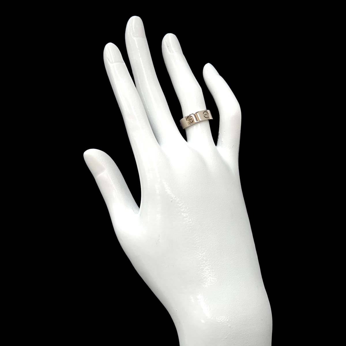 Love Ring 18K White Gold 750 size49 4.5-4.75(US)