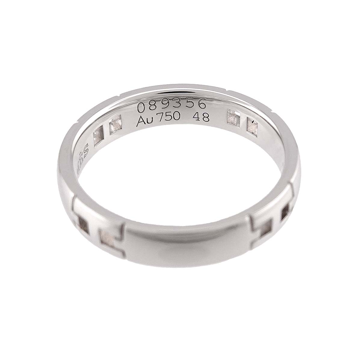 Hercules Ring 18K White Gold 750 Size48 4.5(US)