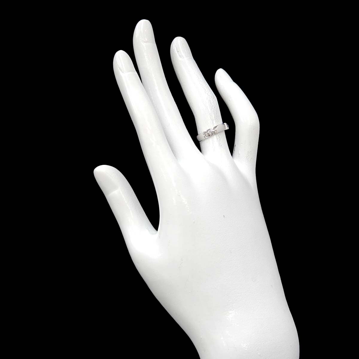 Hercules Ring 18K White Gold 750 Size48 4.5(US)