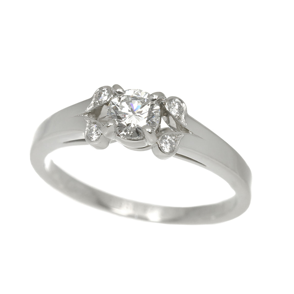 Ballerine Diamond 0.24ct Ring Pt Platinum size47 4(US)
