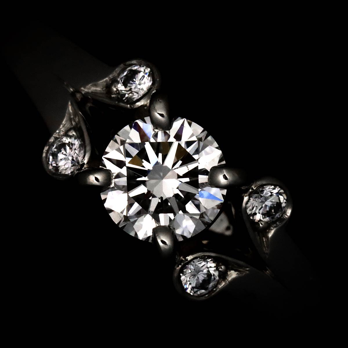 Ballerine Diamond 0.24ct Ring Pt Platinum size47 4(US)