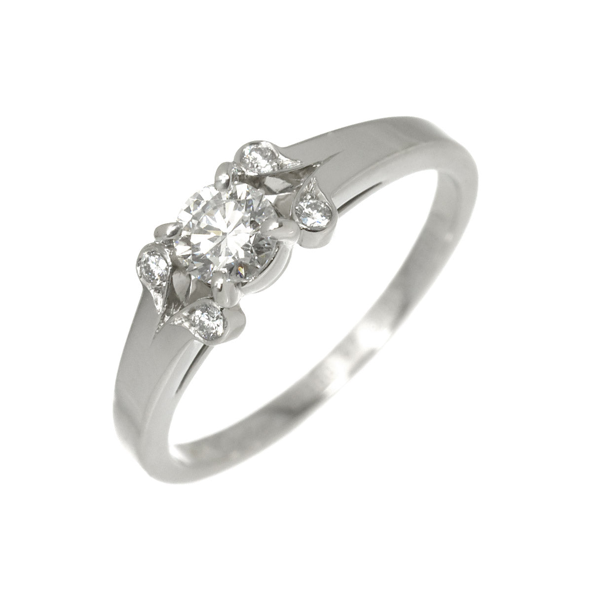 Ballerine Diamond 0.24ct Ring Pt Platinum size47 4(US)