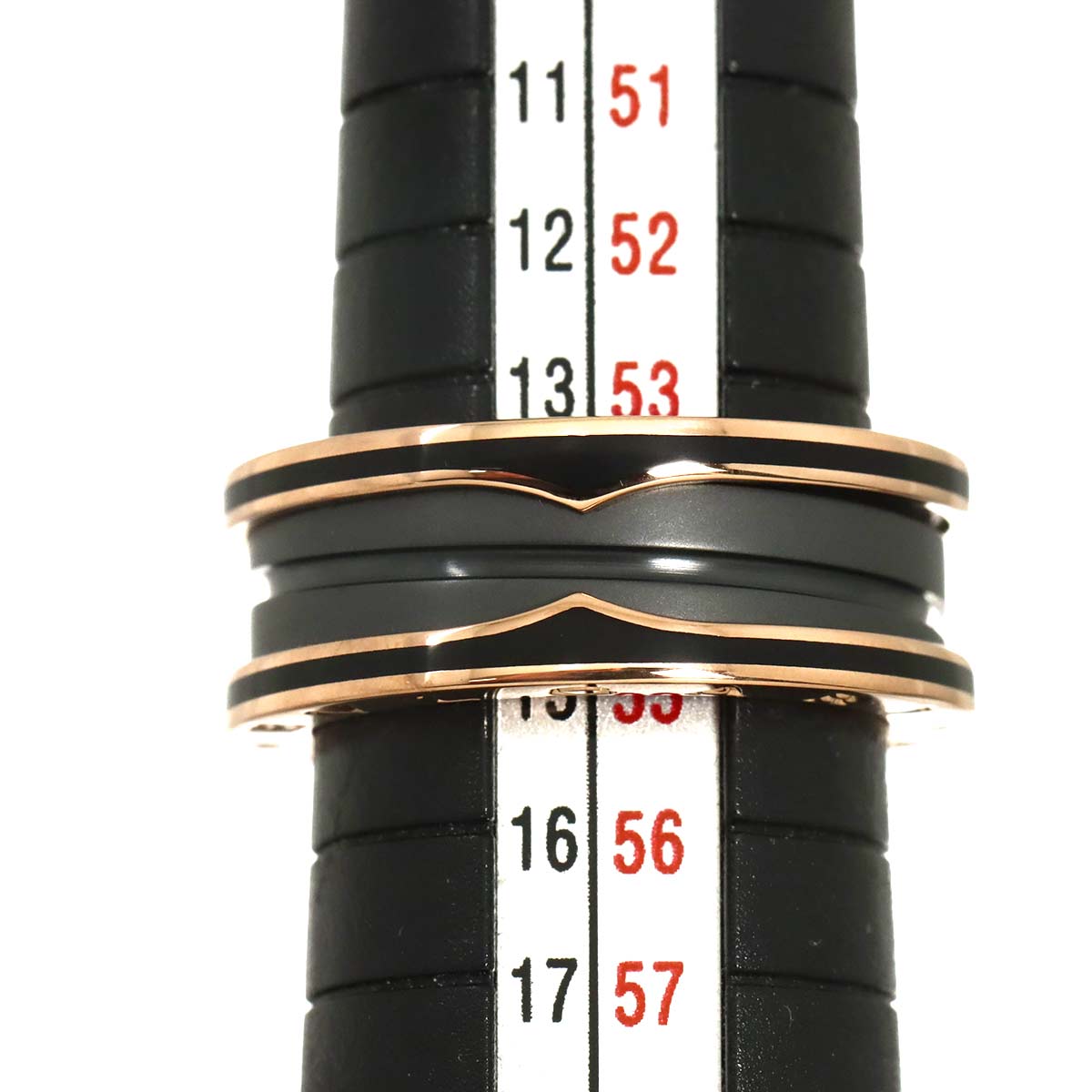 B-ZERO1 2band Ring Ceramic 18K PG 750 Size55 6.75(US)
