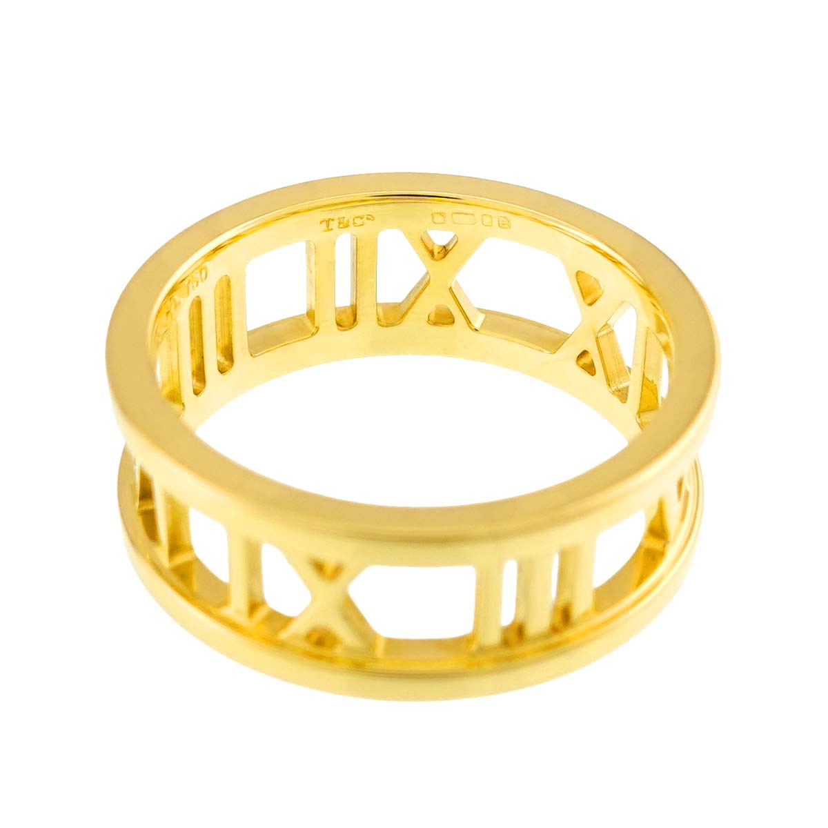 Atlas Ring 18K K18 YG 750 size4.5-4.75(US)