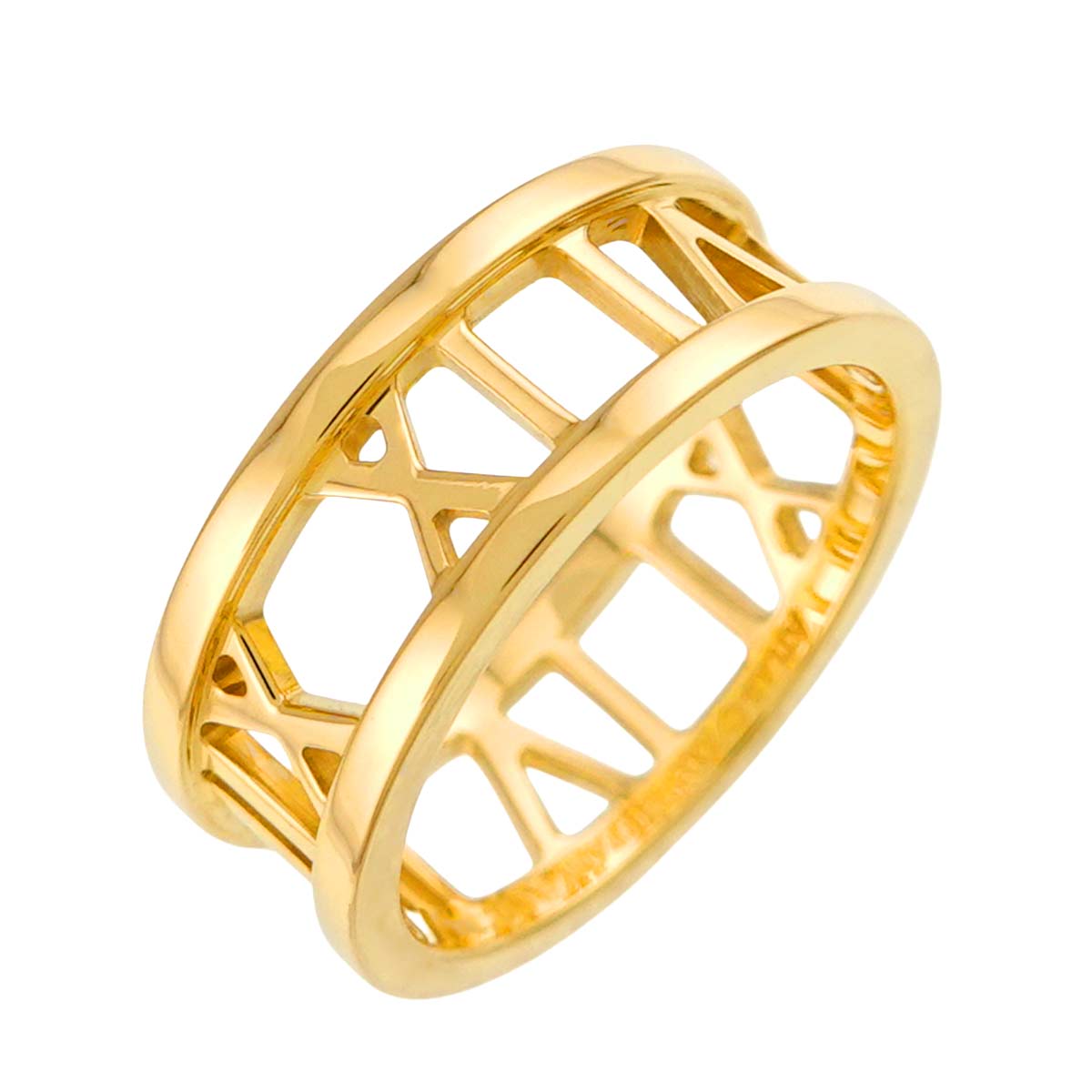 Atlas Ring 18K K18 YG 750 size4.5-4.75(US)