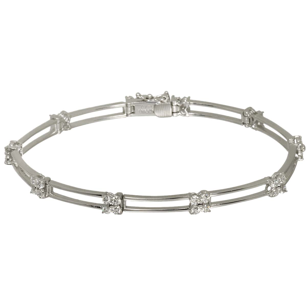 Diamond 1.40ct Bracelet 18K White Gold 750