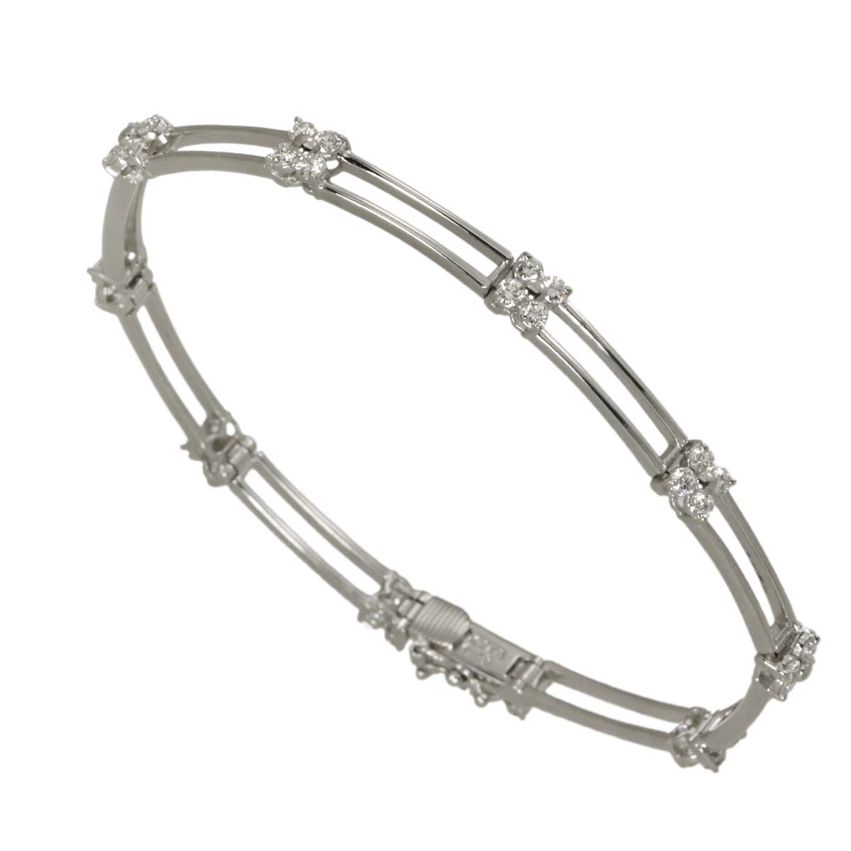 Diamond 1.40ct Bracelet 18K White Gold 750