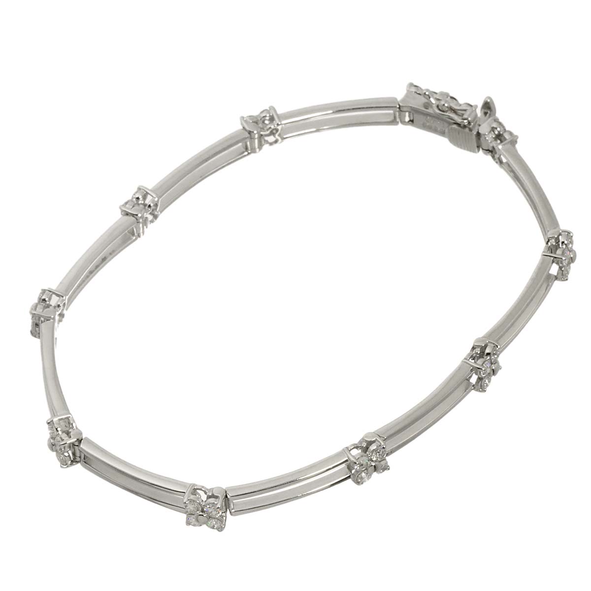 Diamond 1.40ct Bracelet 18K White Gold 750