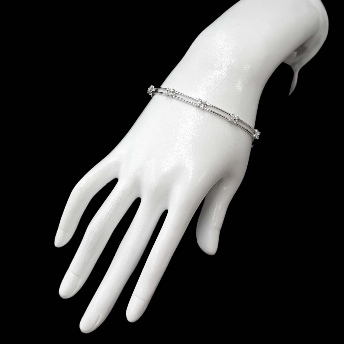 Diamond 1.40ct Bracelet 18K White Gold 750