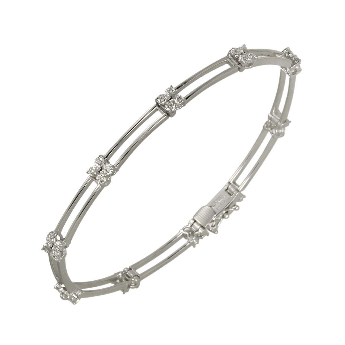 Diamond 1.40ct Bracelet 18K White Gold 750