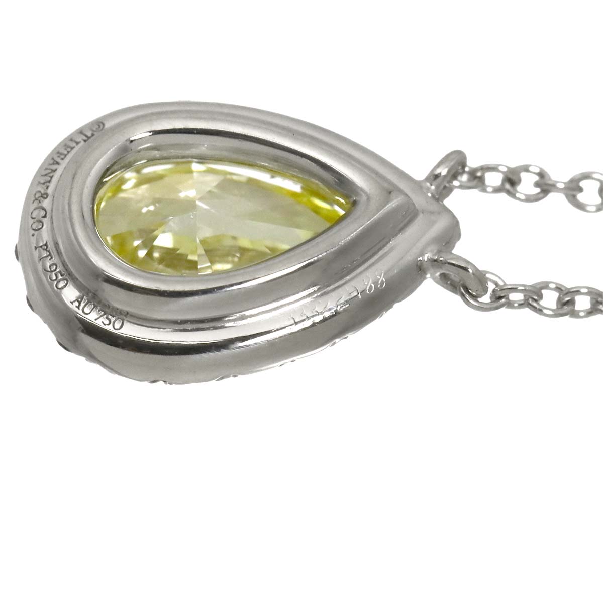 Soleste Diamond 1.03ct FIY/IF Necklace Pt 18K YG 750