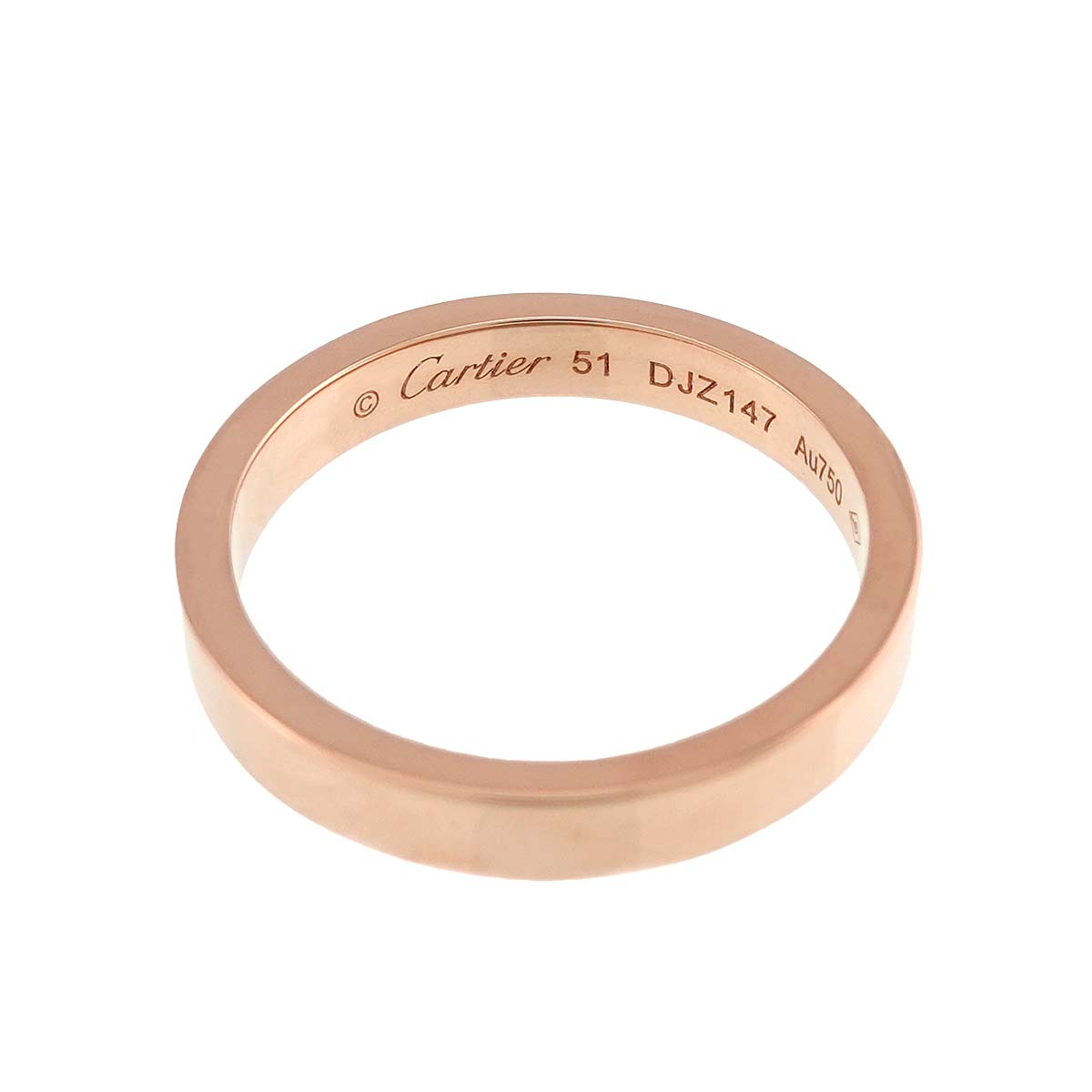C de Ring 18K Pink Gold 750 Size51 5.5-5.75(US)