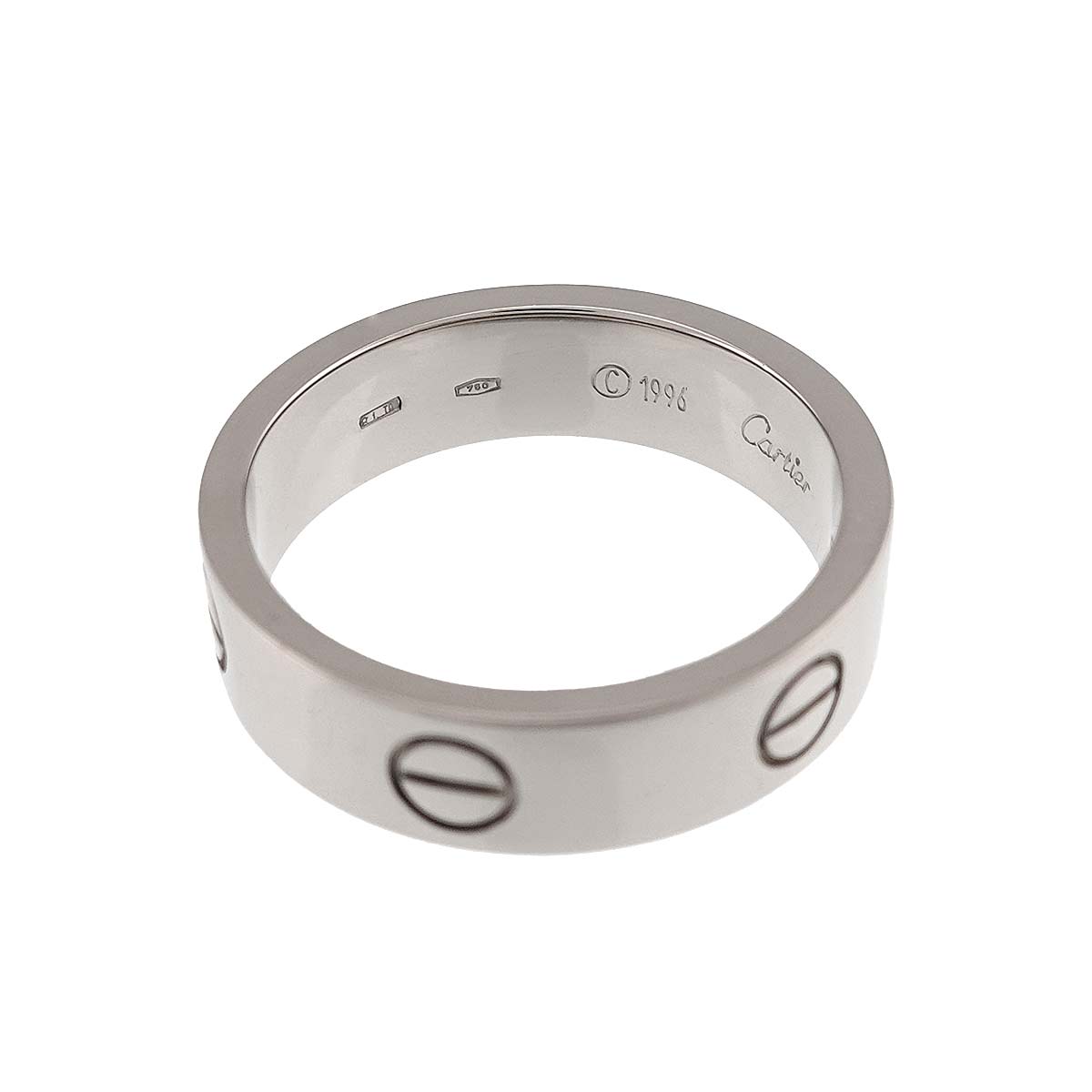 Love Ring 18K White Gold 750 size60 8.75-9(US)