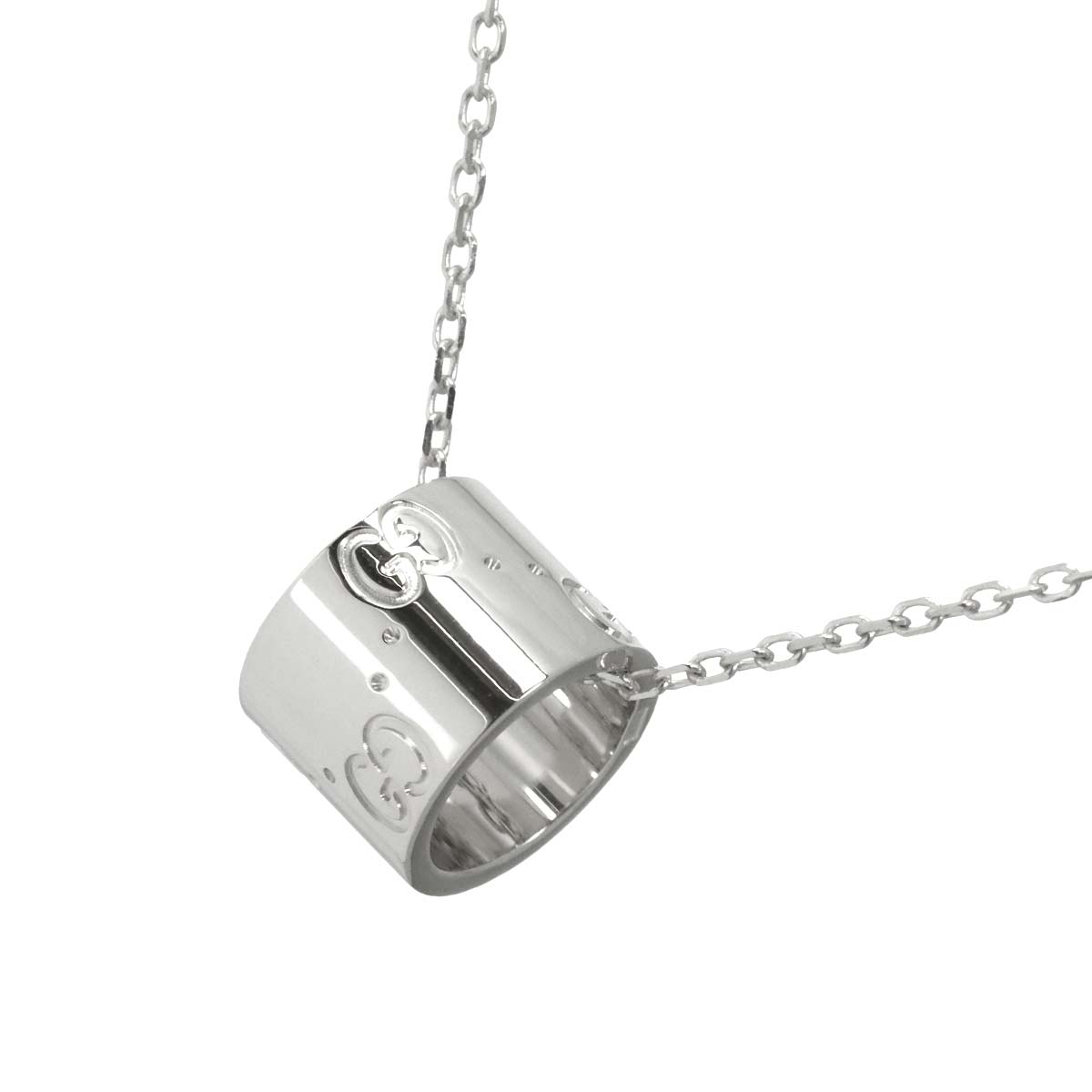 Icon Necklace 18K White Gold 750