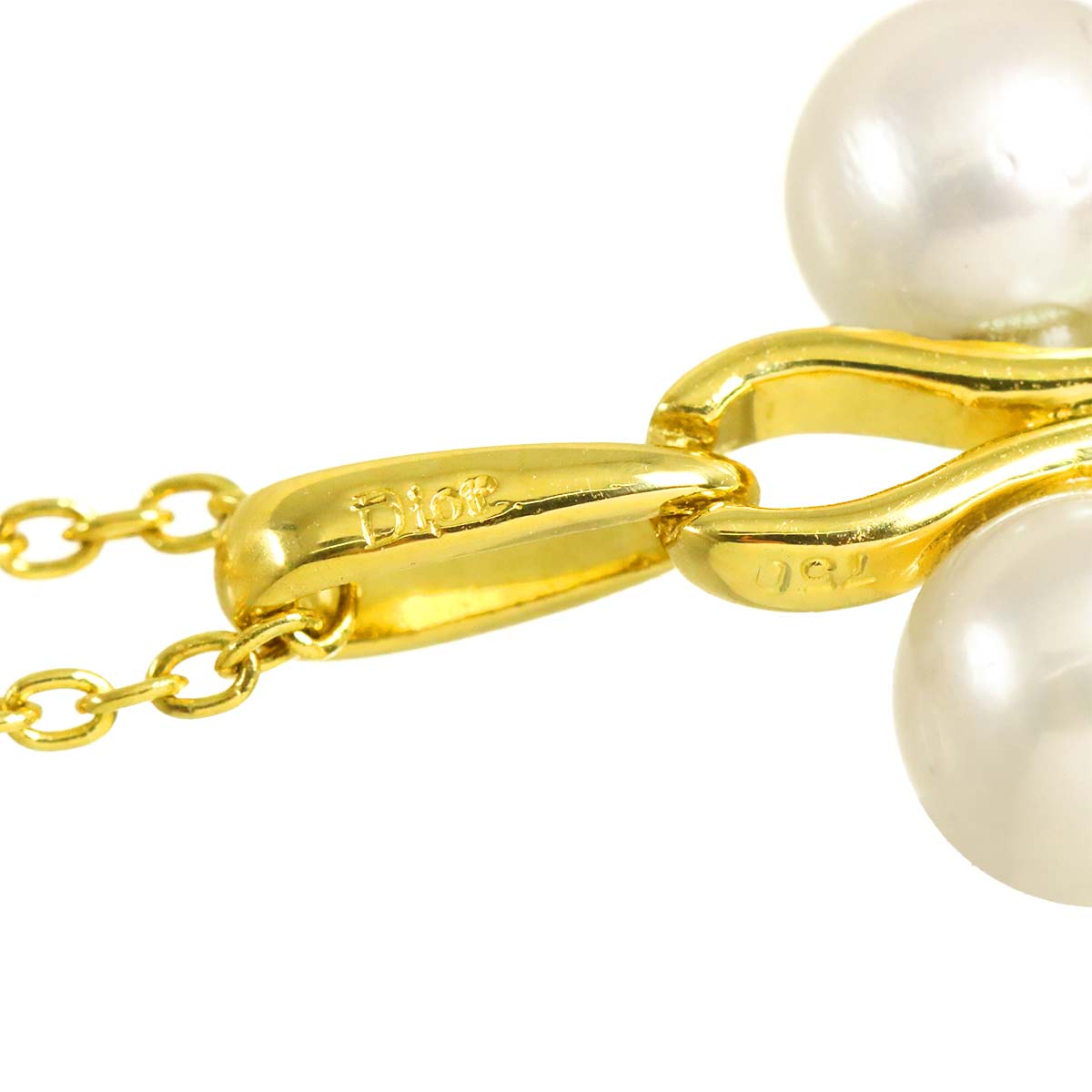 Akoya Pearl 5.7-5.5mm Necklace 18K YG 750
