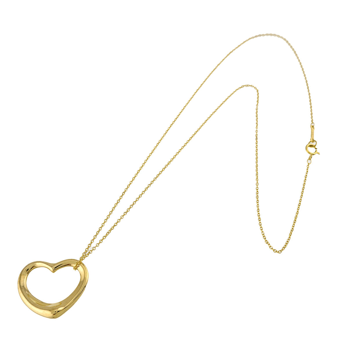 Open Heart Necklace 18K Yellow Gold 750