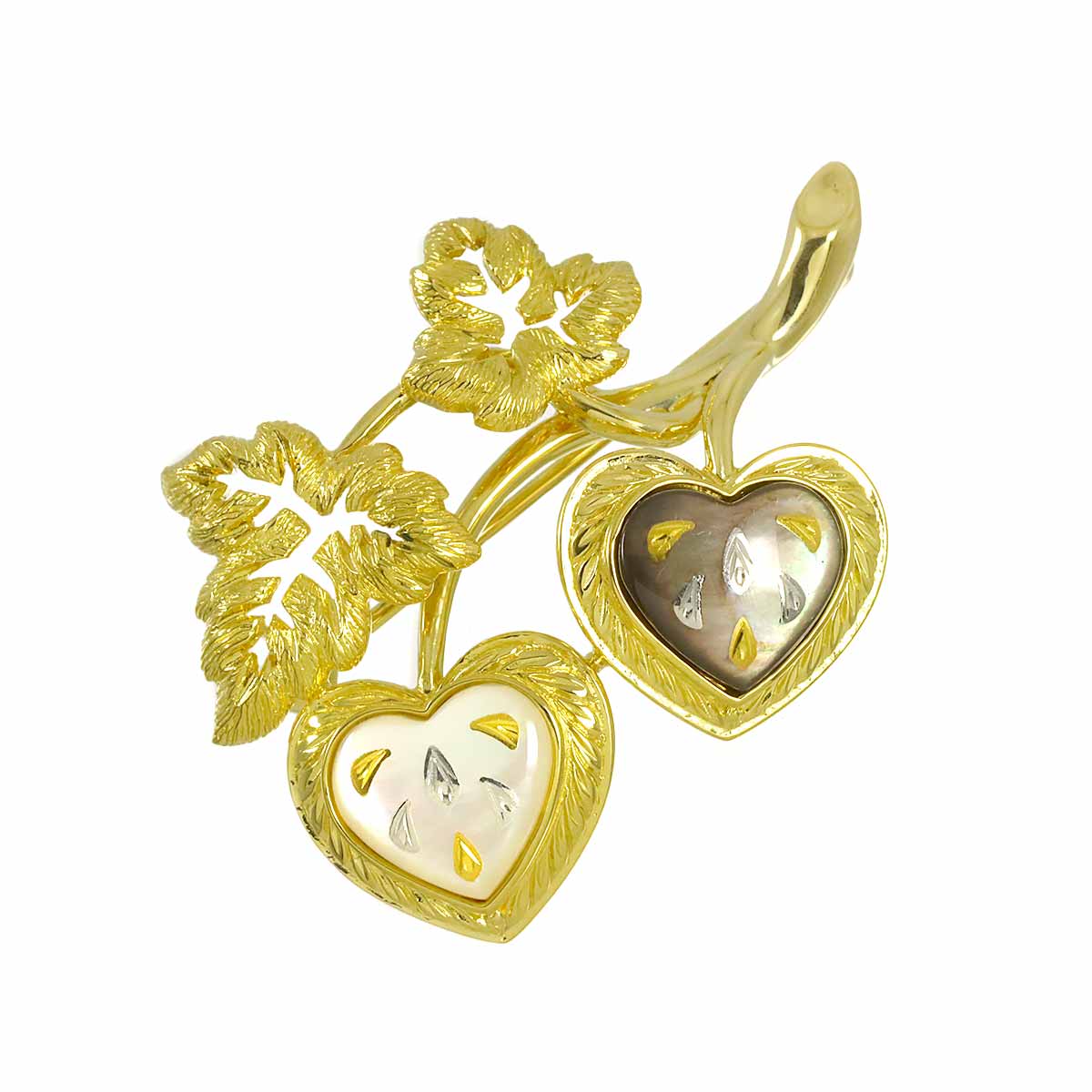 MOP Brooch 18K YG 750