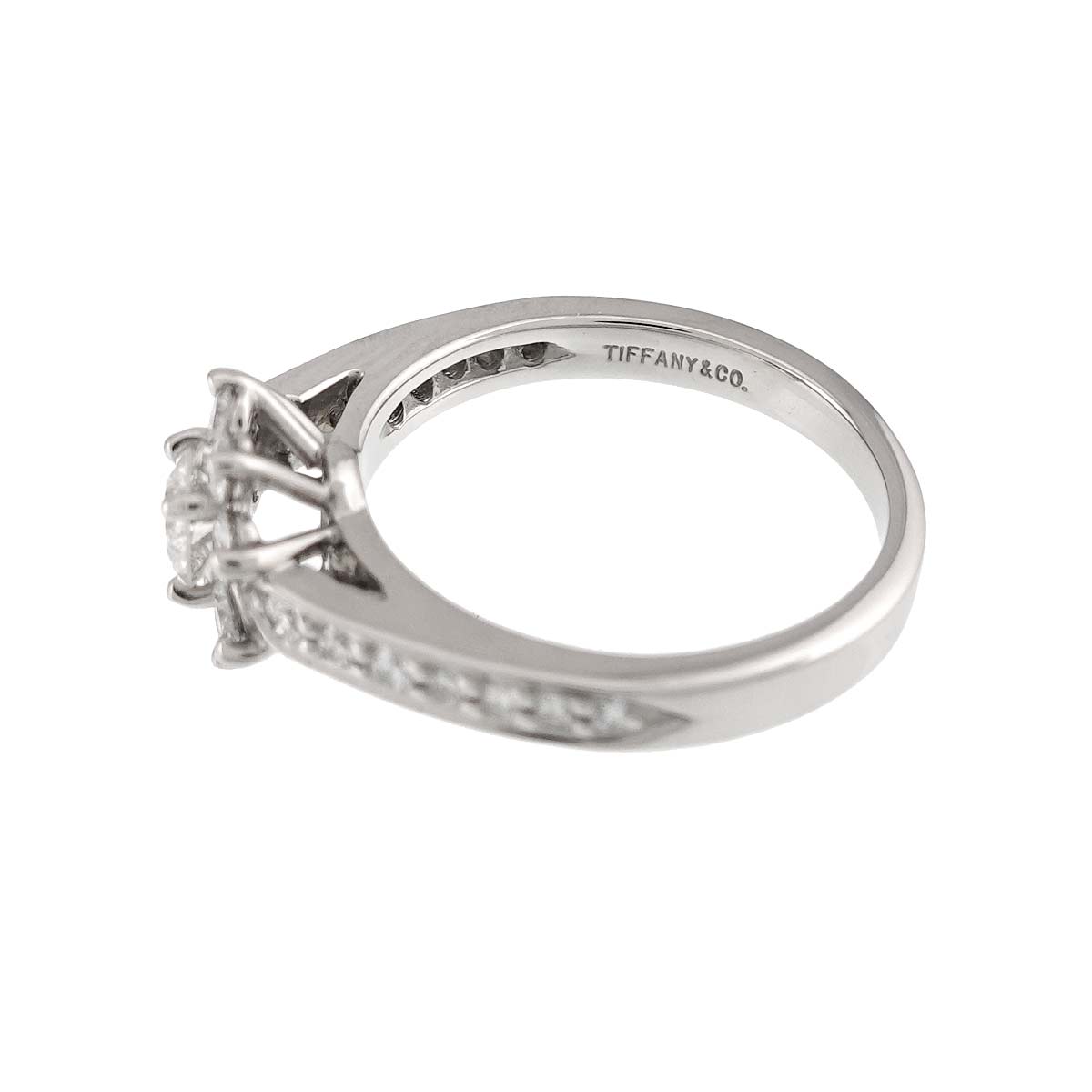 Flora Diamond Ring Pt Platinum Size4(US)